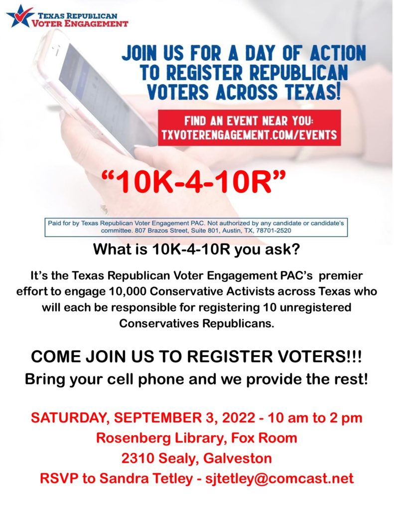 Texas Republican Voter Engagement Day of Action
