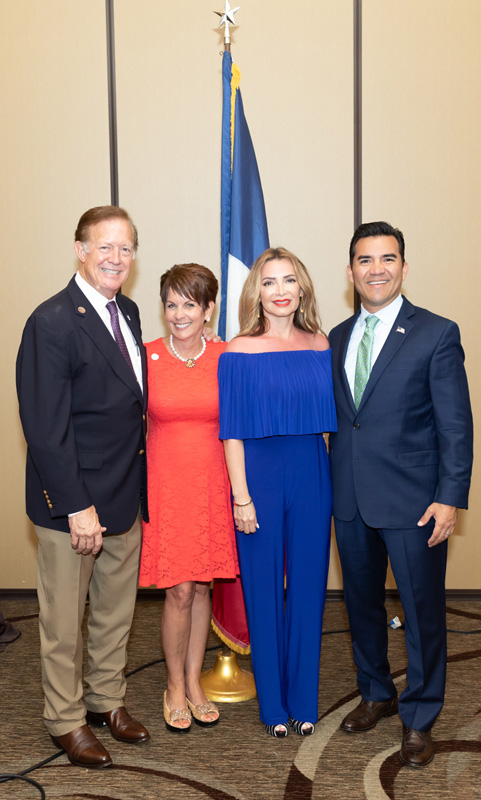 Congressman Randy Weber, Brenda Weber, Victor Avila with his wife
