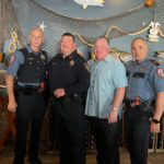 Constable Jimmy Fullen, Chief Doug Balli, Sheriff Henry Trochesset, Constable Paul Edmontson.